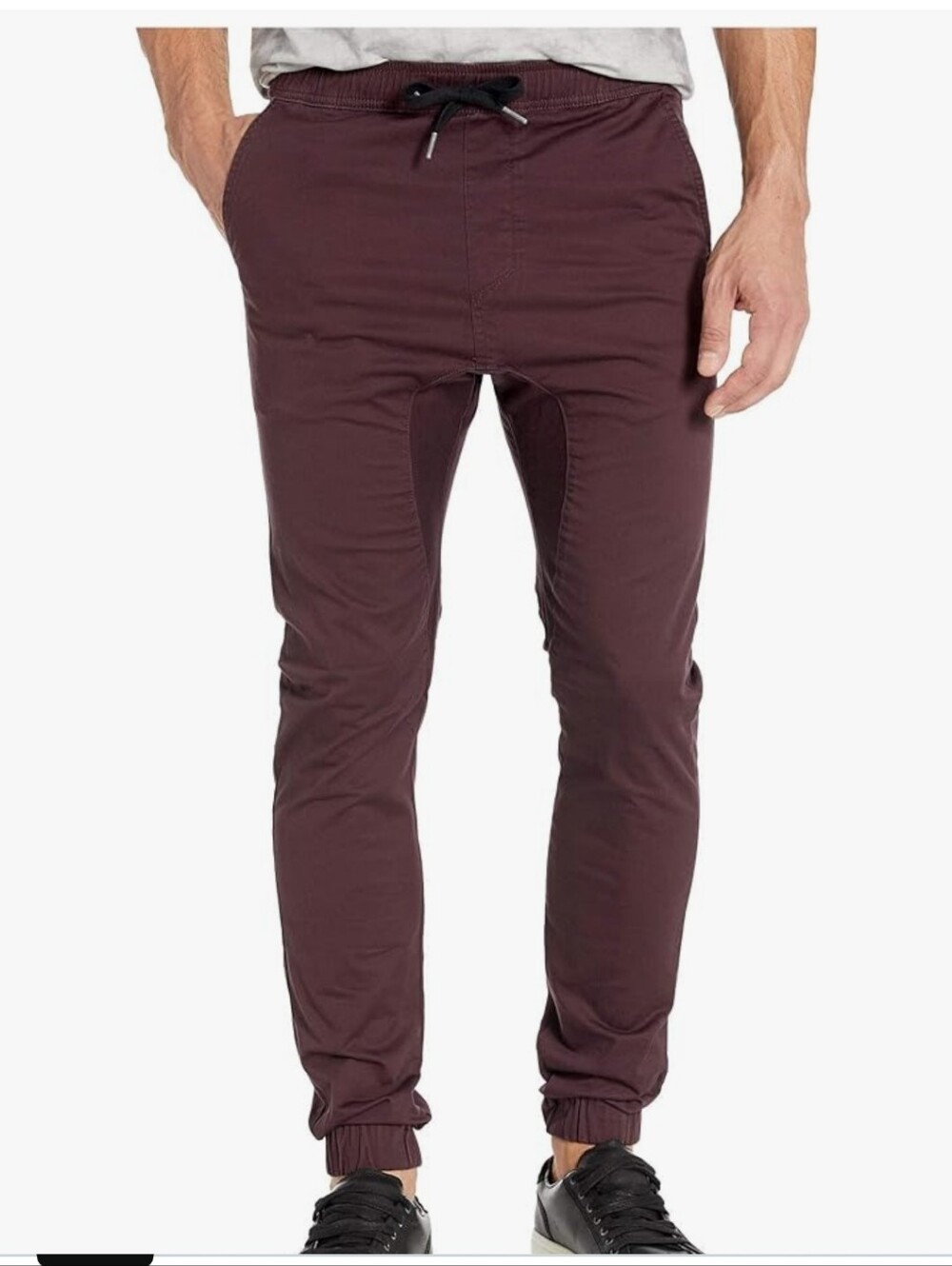 Zanerobe Men's Sureshot Jogger Port Maroon Jogger Pants